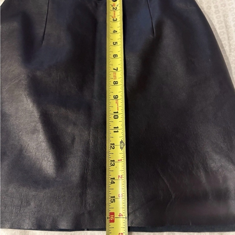 Women’s Wilsons Pelle Studio Genuine Leather Black Mini Skirt Size 4 - Picture 7 of 7